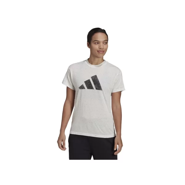 ADIDAS PERFORMANCE Adidas Future Icons Winners 3.0 Γυναικείο Αθλητικό T-shirt White Melange HE1701