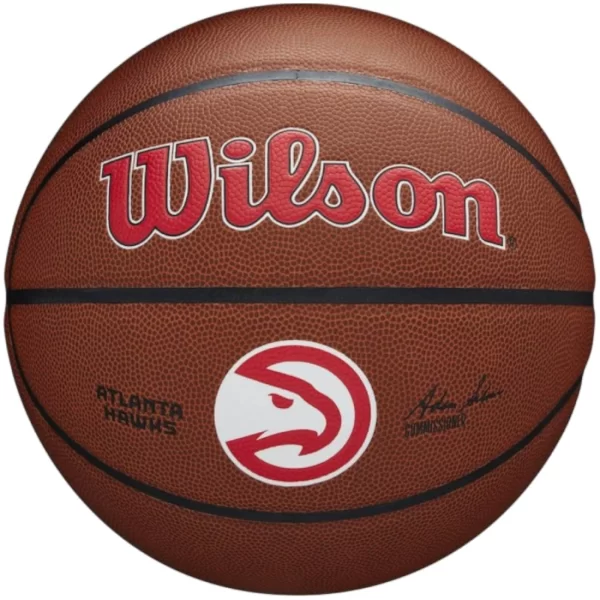 Wilson NBA Atlanta Hawks Μπάλα Μπάσκετ Indoor/Outdoor WTB3100XBATL