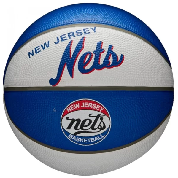 WILSON Wilson NBA Team Retro Brooklyn Nets Mini Μπάλα Μπάσκετ Indoor / Outdoor WTB3200XBBRO