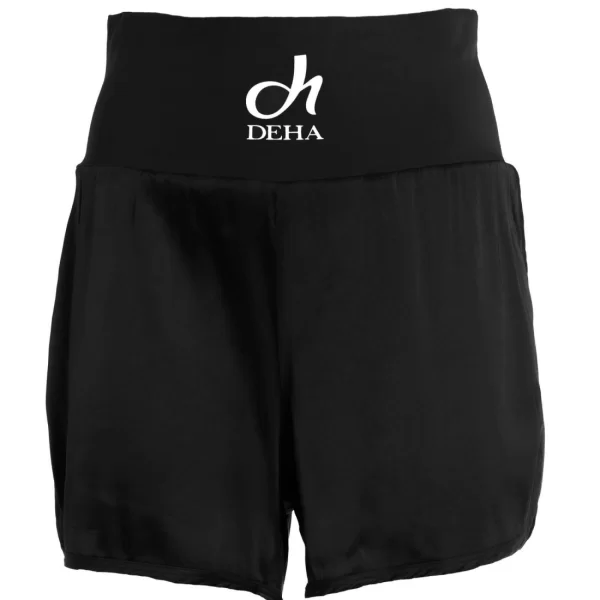 DEHA Deha Satin Μαυρο B64466 Γυναικείο Ψηλόμεσο Σορτς Μαύρο B64466-10009