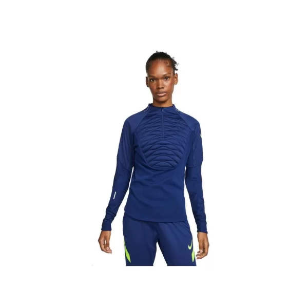 Nike Nike Therma-FIT Strike Winter Warrior Χειμερινή Γυναικεία Μπλούζα Μακρυμάνικη με Φερμουάρ Blue Void DD0694-492