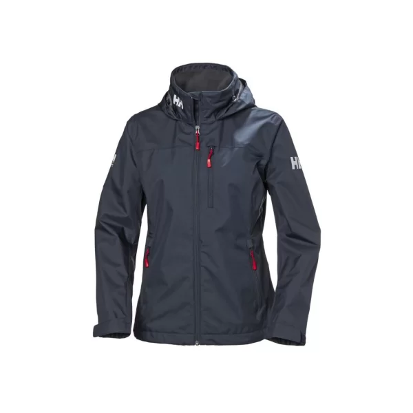 Helly Hansen Crew Hooded Midlayer Γυναικείο Αθλητικό Μπουφάν Μπλε 33891-598