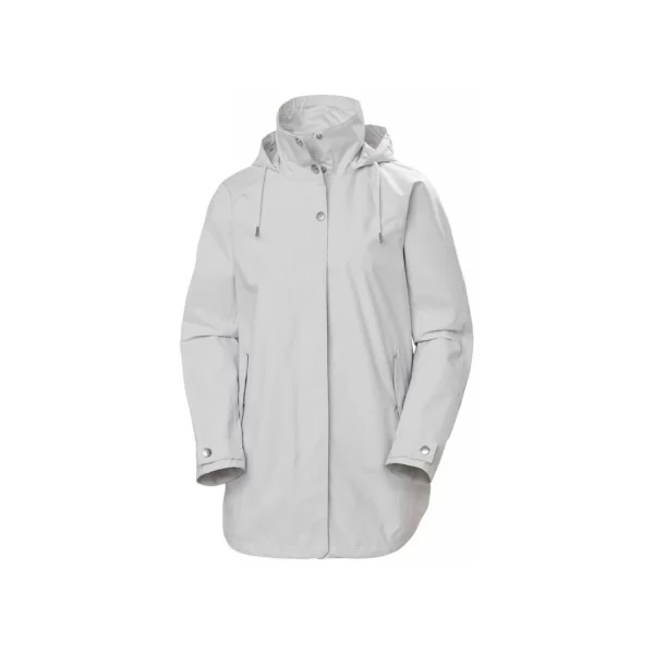 Helly Hansen Μακρύ Γυναικείο Μπουφάν Παρκά για Άνοιξη/Φθινόπωρο Γκρι 53420 823