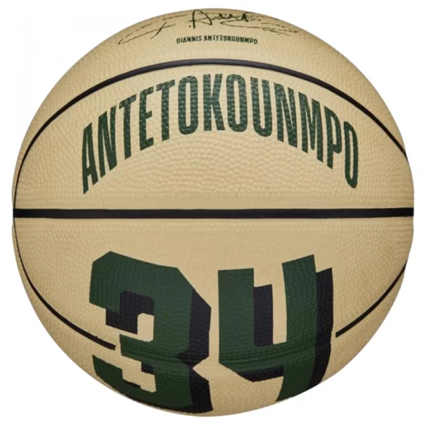 Wilson Player Icon Mini Μπάλα Μπάσκετ Indoor/Outdoor WZ4007501XB Giannis Antetokounmpo