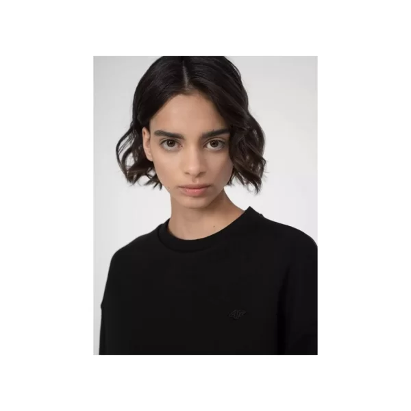 4F Γυναικείο Φούτερ Μαύρο 4FSS23TSWSF537-20S