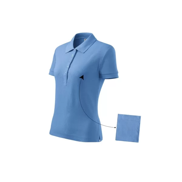 Malfini Cotton polo shirt W MLI21315 sky blue
