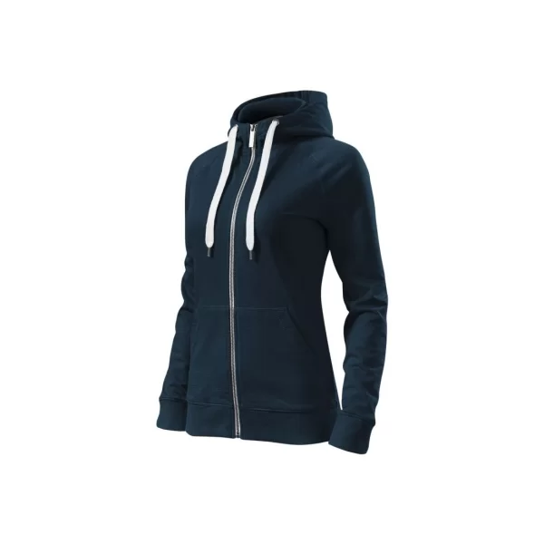 Malfini Γυναικεία Ζακέτα Φούτερ με Κουκούλα Navy Μπλε MLI-45102