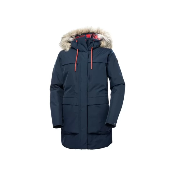 Helly Hansen Helly Hansen Κοντό Γυναικείο Μπουφάν Παρκά για Χειμώνα Μπλε 54012-597