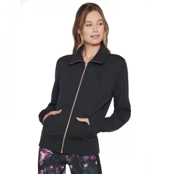Skechers Hoodless Hoodie Skechcloud Jacket WJA288BLK