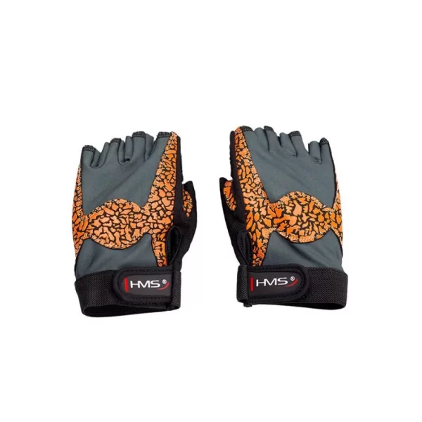 Gloves for the gym Oragne Gray W HMS RST03 rL