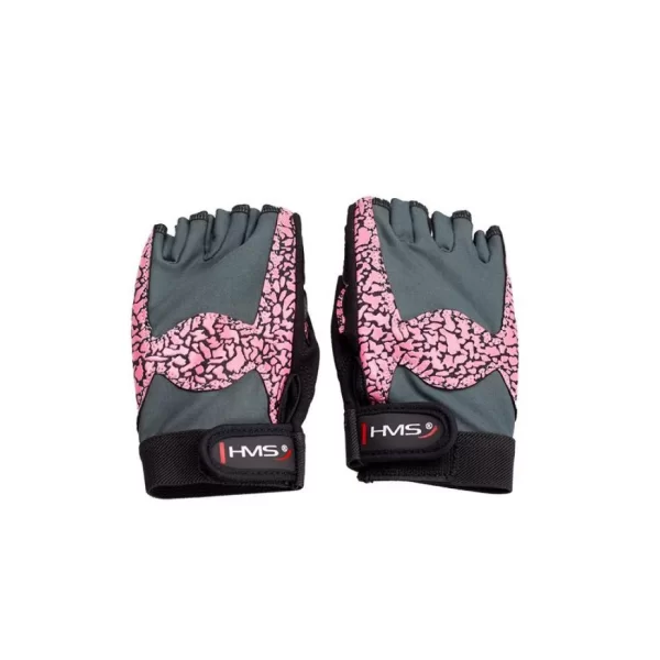 Gloves for the gym Pink Gray W HMS RST03 rM