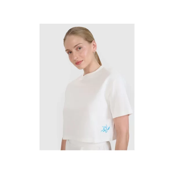 Women's crop top tshirt 4F 4FWSS25TTSHF197711S