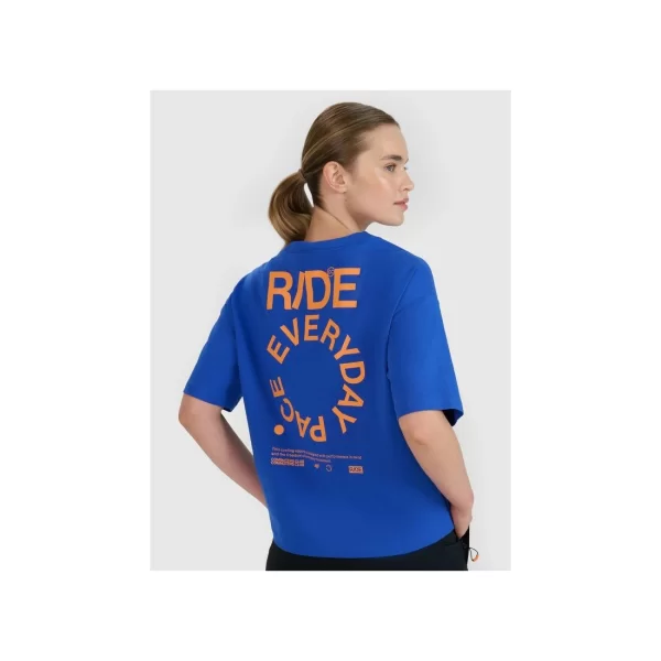 Women's oversize printed Tshirt 4F 4FWSS25TTSHF199336S