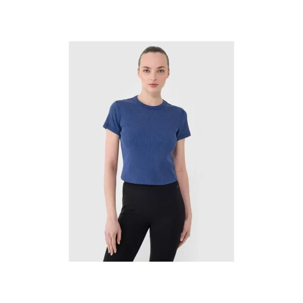 Women's slim ribbed tshirt 4F 4FRSS25TTSHF269631S