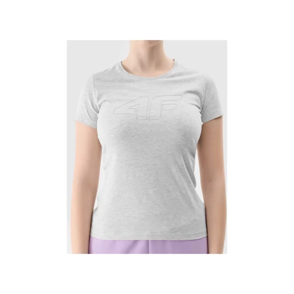 Women's slim Tshirt with logo 4F 4FWSS24TTSHF116327M
