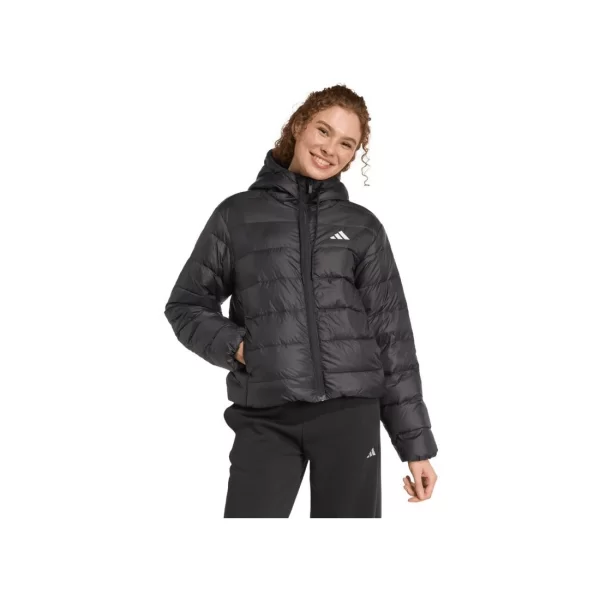 Women's adidas Essentials Climawarm Light Down Hoodie Jacket Black KC1580