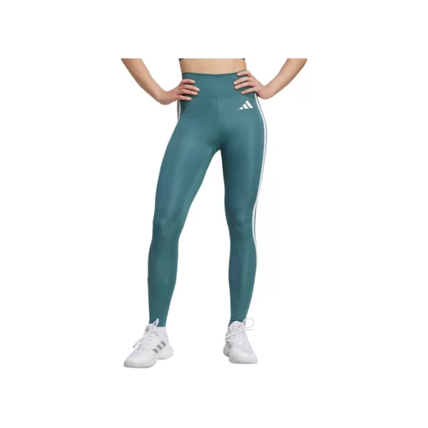 Adidas Optime Essentials 3Stripes 78 Women's Leggings Green JY2152