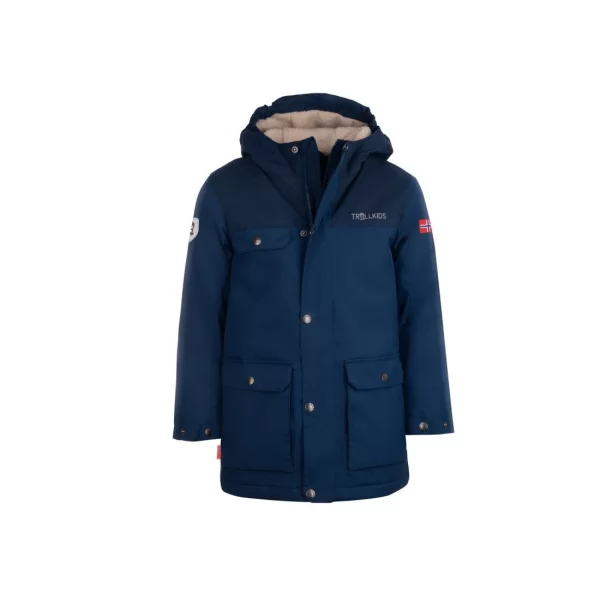 Trollkids Trollkids Kids Gudvangen Jacket waterproof insulated jacket for children navy blue 354142