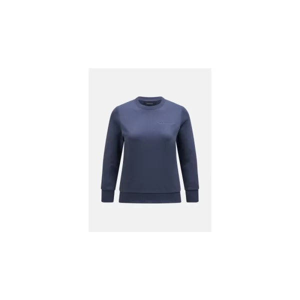 Peak Performance Peak Performance W Original Small Logo Crew Sweatshirt Blue