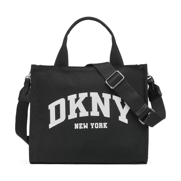 DKNY HANDBAG TOTE HADLEE R41AOR57 BLACK/SILVER