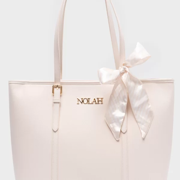 NOLAH ΓΥΝΑΙΚΕΙΑ ΤΣΑΝΤΑ ΩΜΟΥ ELLA IVORY LIGHT GOLD