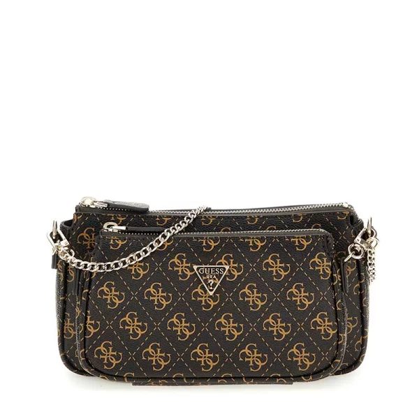 Guess GUESS ΓΥΝΑΙΚΕΙΑ ΤΣΑΝΤΑ NOELLE II DBL HWQG9672710 BROWN LOGO