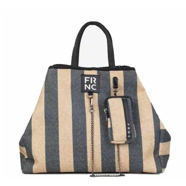 Frnc FRNC ΓΥΝΑΙΚΕΙΑ ΤΣΑΝΤΑ 5311 ΜΠΕΖ/ΜΑΥΡΗ