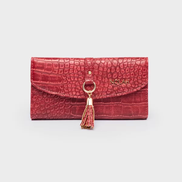 NOLAH ΓΥΝΑΙΚΕΙΟ ΠΟΡΤΟΦΟΛΙ CROCOLOVE RED