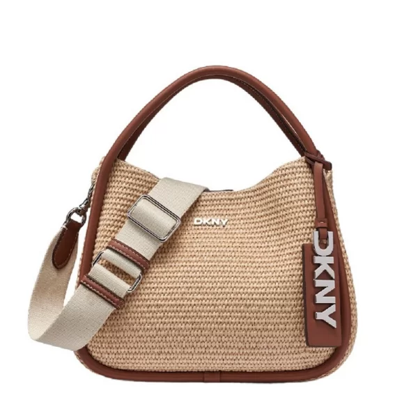 DKNY ΓΥΝΑΙΚΕΙΑ HOBOS HANDBAG CAPRI R61CDK69 M1K6 NATURAL/SADDLE