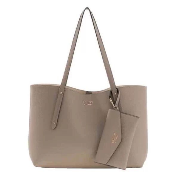 GUESS BRENTON TOTE ΤΣΑΝΤΑ ΓΥΝΑΙΚΕΙΟ HWPG9648230 DARK TAUPE