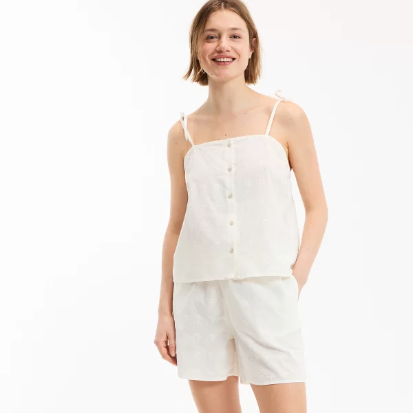 La Redoute Collections Βαμβακερό σετ πιτζάμας σορτς