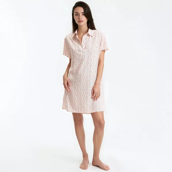 Anne Weyburn Ρευστό νυχτικό με πουά μοτίβο