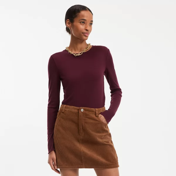 Μακρυμάνικη μπλούζα με στρογγυλή λαιμόκοψη