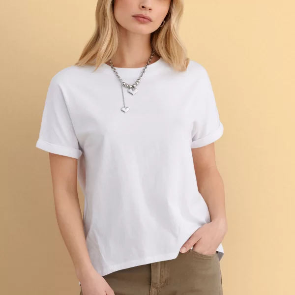 Μπλούζα κοντομάνικη με κολιέ - 5206179085892