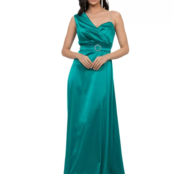 AXNARI ΦΟΡΕΜΑ ΣΑΤΕΝ ΜΑΚΡΥ ΜΕ ΖΩΝΗ ΣΜΑΡΑΓΔΙ