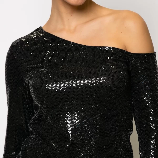 ΜΠΛΟΥΖΑ OFF SHOULDER ΠΑΓΕΤΑ ΜΑΥΡΟ