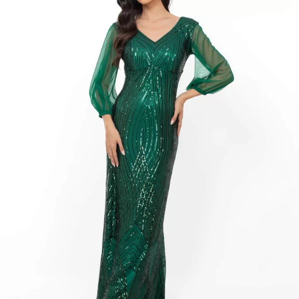 ΦΟΡΕΜΑ ΜΑΚΡΥ ΠΑΓΕΤΑ ΜΕ C TROUGH ΜΑΝΙΚΙΑ ΠΡΑΣΙΝΟ