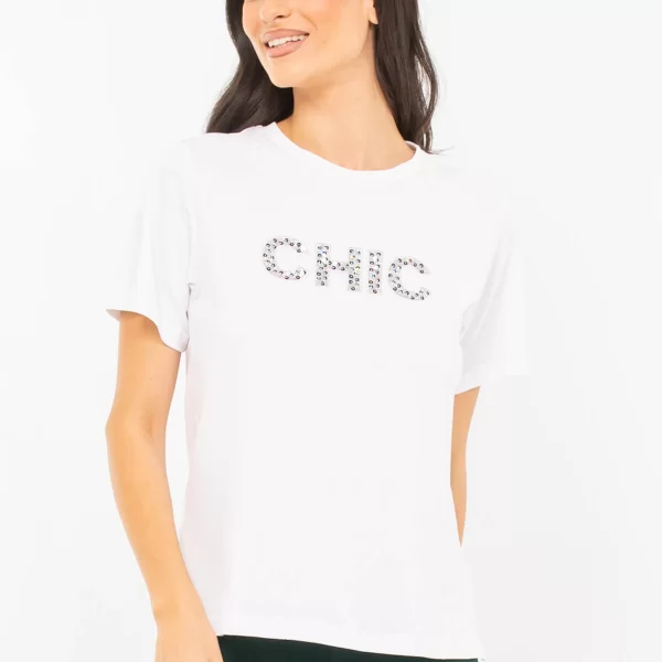 T-SHIRT ΜΕ ΤΥΠΩΜΑ CHIC ΛΕΥΚΟ