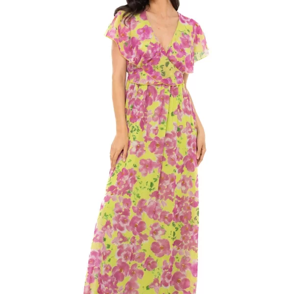 ΦΟΡΕΜΑ PLUS SIZE ΜΑΚΡΥ ΕΜΠΡΙΜΕ ΜΕ ΒΟΛΑΝ ΚΑΙ ΔΕΣΙΜΟ MULTICOLOR