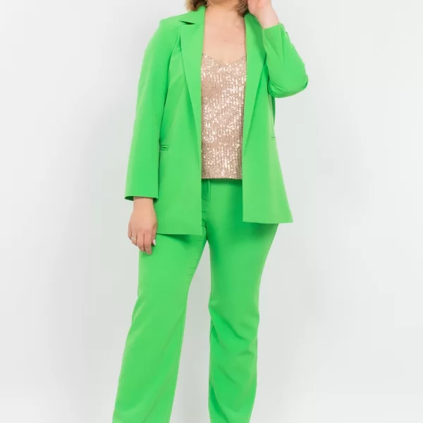 AXNARI ΣΑΚΑΚΙ PLUS SIZE BLAZER LIME