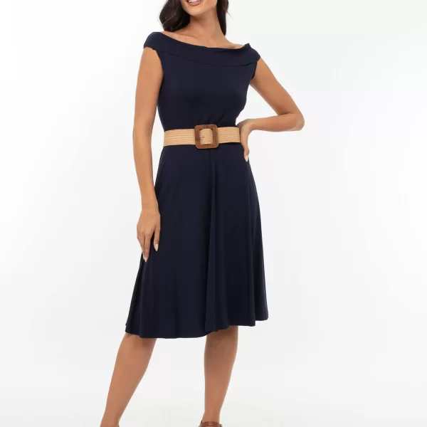 ΦΟΡΕΜΑ ΒΙΣΚΟΖ ΕΛΑΣΤΙΚΟ OFF SHOULDER ΜΠΛΕ ΜΠΛΕ