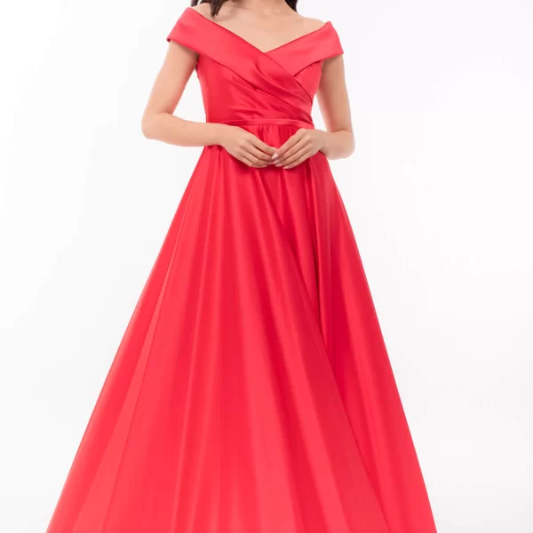 ΦΟΡΕΜΑ ΣΑΤΕΝ ΜΑΚΡΥ ΚΟΚΚΙΝΟ ΚΟΚΚΙΝΟ