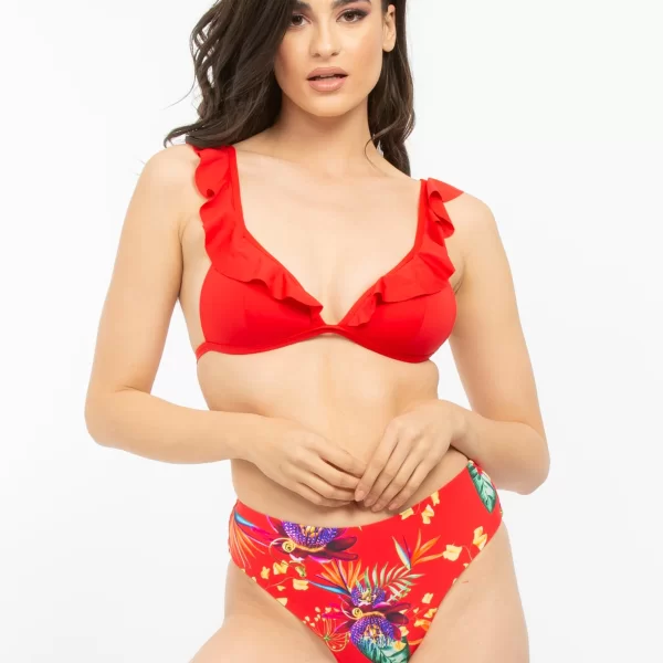 AXNARI ΜΑΓΙΟ ΜΠΙΚΙΝΙ ΜΕ ΒΟΛΑΝ m2163k ΚΟΚΚΙΝΟ