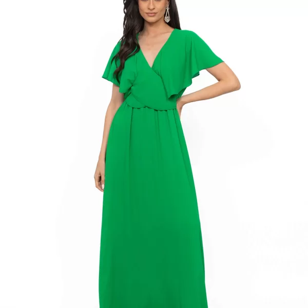 ΦΟΡΕΜΑ PLUS SIZE ΜΟΥΣΕΛΙΝΑ ΠΡΑΣΙΝΟ ΠΡΑΣΙΝΟ