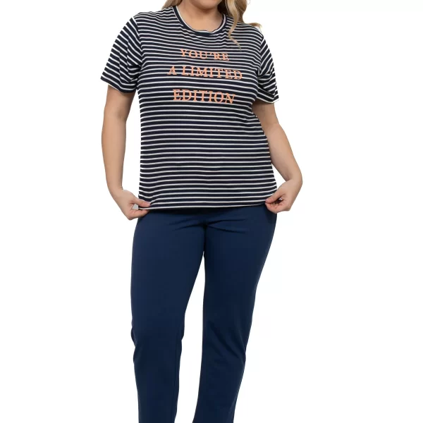 ΠΑΝΤΕΛΟΝΙ PLUS SIZE ΕΛΑΣΤΙΚΟ ΜΠΛΕ ΜΠΛΕ