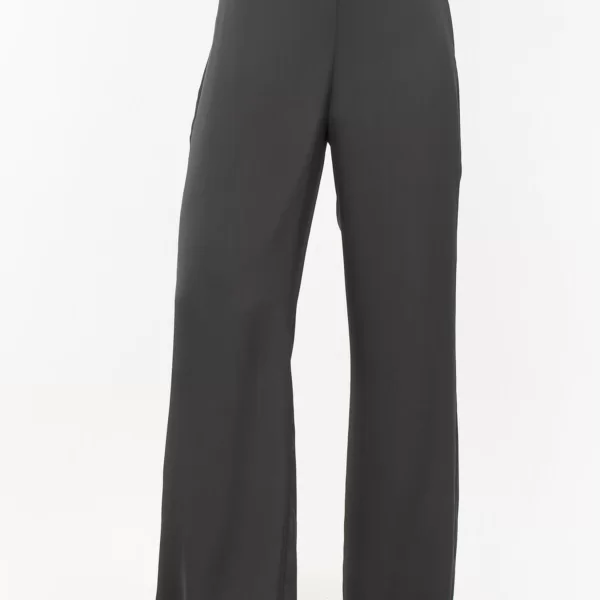 ΠΑΝΤΕΛΟΝΙ PLUS SIZE ΣΑΤΕΝ ΨΗΛΟΜΕΣΟ ΜΑΥΡΟ