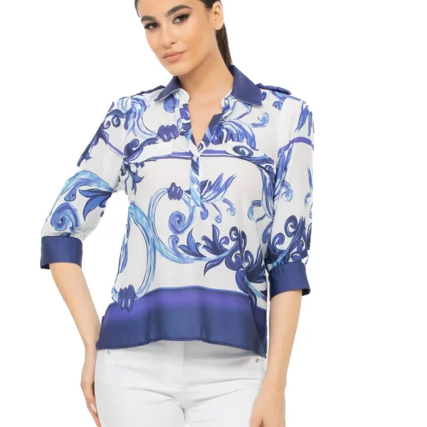 ΜΠΛΟΥΖΑ ΣΑΤΕΝ ΜΕ ΚΟΥΜΠΙΑ ΜΠΛΕ