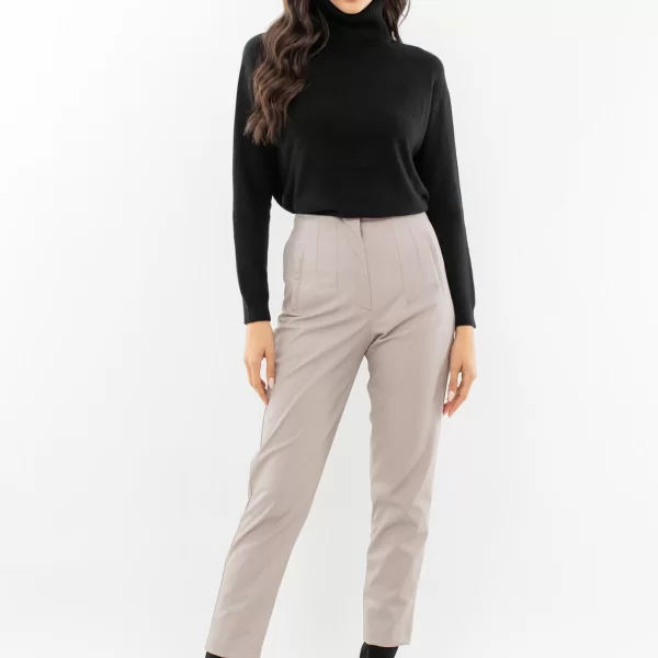 ΠΑΝΤΕΛΟΝΙ ECO LEATHER ΨΗΛΟΜΕΣΟ ΓΚΡΙ ΠΑΓΟΥ ΓΚΡΙ