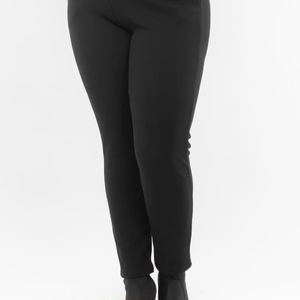 ΠΑΝΤΕΛΟΝΙ PLUS SIZE ΕΛΑΣΤΙΚΟ ΜΕ ΧΡΥΣΑ ΚΟΥΜΠΙΑ ΜΑΥΡΟ