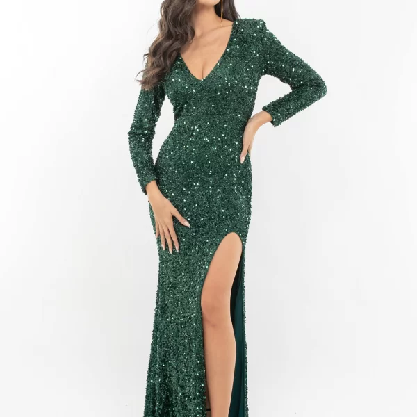 ΦΟΡΕΜΑ ΜΑΚΡΥ ΜΕ ΠΑΓΙΕΤΑ ΚΑΙ ΣΚΙΣΙΜΟ ΠΡΑΣΙΝΟ ΠΡΑΣΙΝΟ